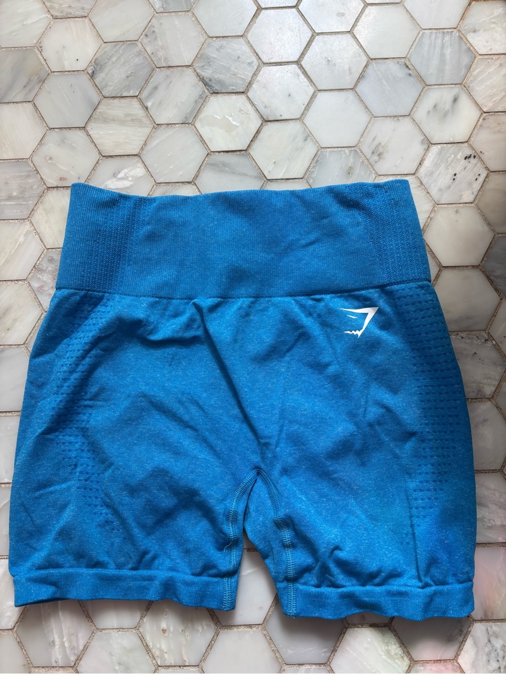 Gymshark High-Waist Workout Shorts - Blue